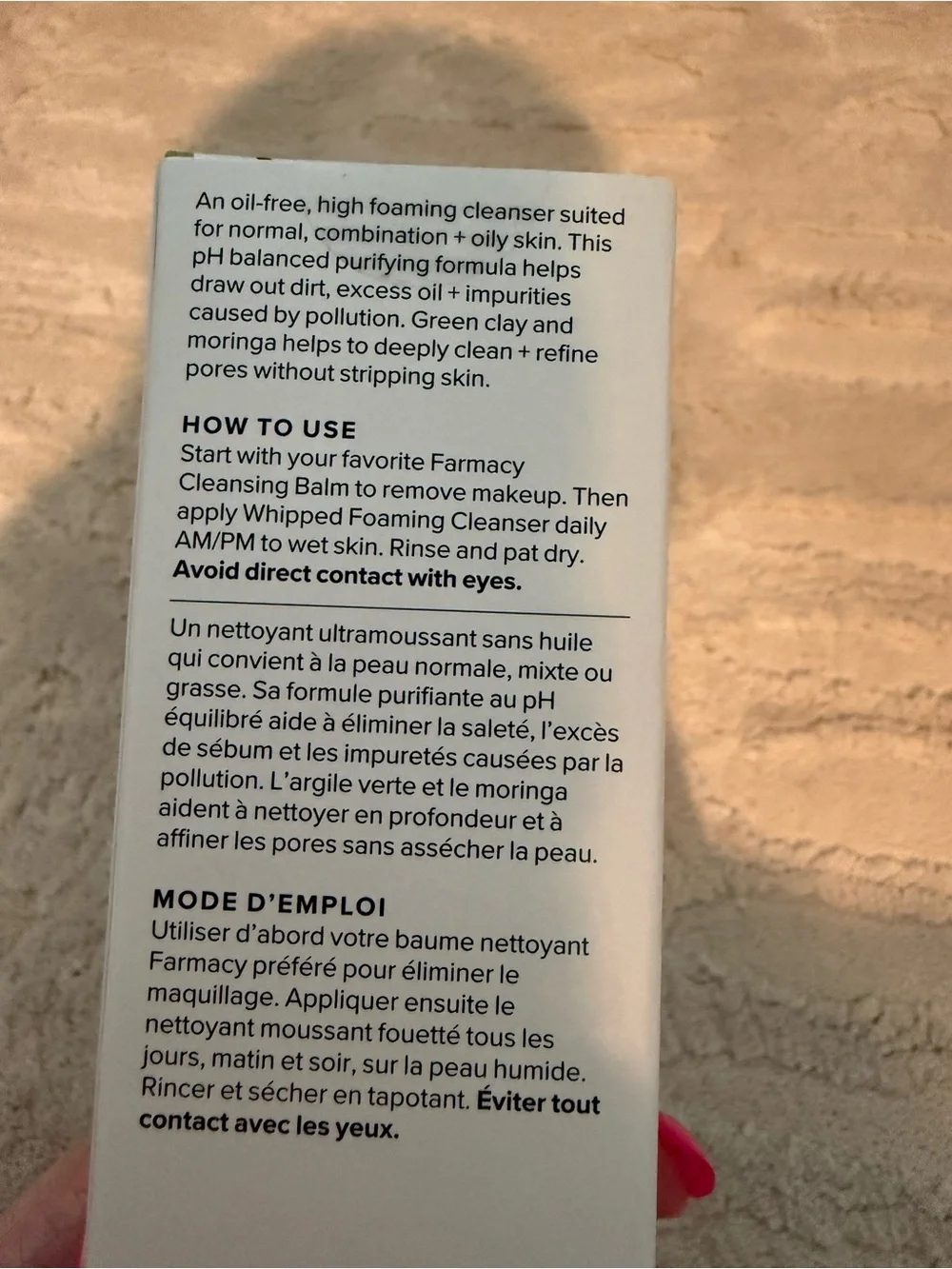 NIB Farmacy Green Clean Whipped Foaming Cleanser
